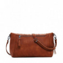 Bolso Efecto Piel Bordados Mediano  DESIGUAL