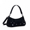 Bolso Efecto Piel Bordados Pequeño  DESIGUAL