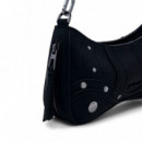 Bolso Efecto Piel Bordados Pequeño  DESIGUAL