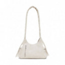 Bolso Logo 3D Asa Fruncida Mediano  DESIGUAL