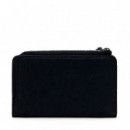 Monedero Efecto Piel Bordado Mediano  DESIGUAL