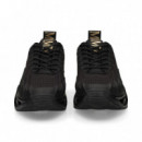 Goma Hueca Textil Oro+negro  EA7