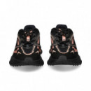 Deportivo Piel+malla Rosa+negro  LACOSTE