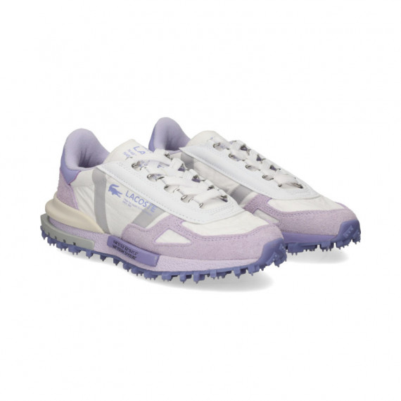 Dep.argollas Ante+nylon Lila+blanco  LACOSTE