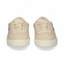 Talon Rosa Deportivo Piel Beige  LACOSTE