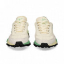 Deportivo Ante+nylon Verde+blanco  LACOSTE