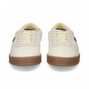 Talon Azul Vivo Rojo Piel Blanco  LACOSTE