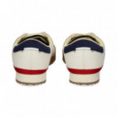 Talon Azul Vivo Rojo Piel Blanco  LACOSTE