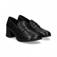 Mocasin Bordon Antifaz Piel Negro  CAMPER