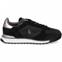 Deportivo Ante+piel+nylon Plata+negro  POLO RALPH LAUREN