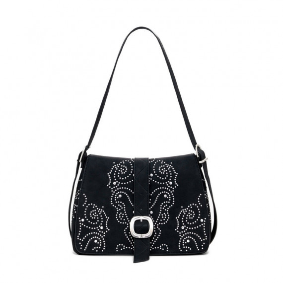 Bolso Cruzado Efecto Piel Tachuelas Pequeño  DESIGUAL