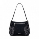 Bolso Cruzado Efecto Piel Tachuelas Pequeño  DESIGUAL