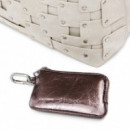 Mochila Parches Efecto Piel Mediana  DESIGUAL