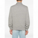 Polo RALPH LAUREN - ZIPMOCKM3-LONG Sleeve-sweatshirt - Dark Vintage Heather - 710981150001/DARK Vintage Heather