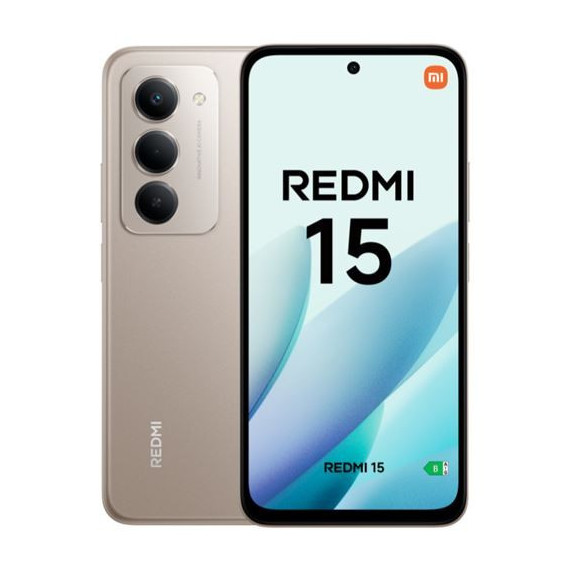 Teléfono Móvil XIAOMI Redmi 15 8RAM 256GB Gris