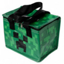 Bolsa Refrigerante Plastico Reciclado Minecraft Creeper