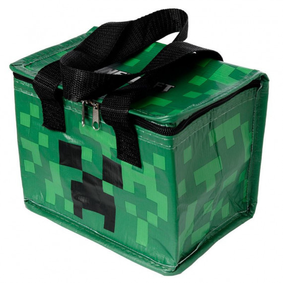 Bolsa Refrigerante Plastico Reciclado Minecraft Creeper