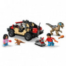 LEGO 76972 Huida en Todoterreno y Raptor Al Acecho