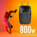 Altavoz 15" Bateria Pro Autoamplificado LARRYHOUSE 800W