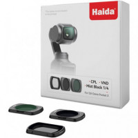 Kit de Filtros Magnéticos HAIDA Nanopro para Dji Osmo Pocket 3 (paquete de 3)