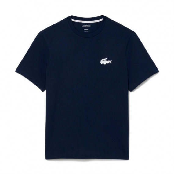 Camiseta Loungewear con Estampado de Cocodrilo  LACOSTE
