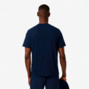 Camiseta Loungewear con Estampado de Cocodrilo  LACOSTE