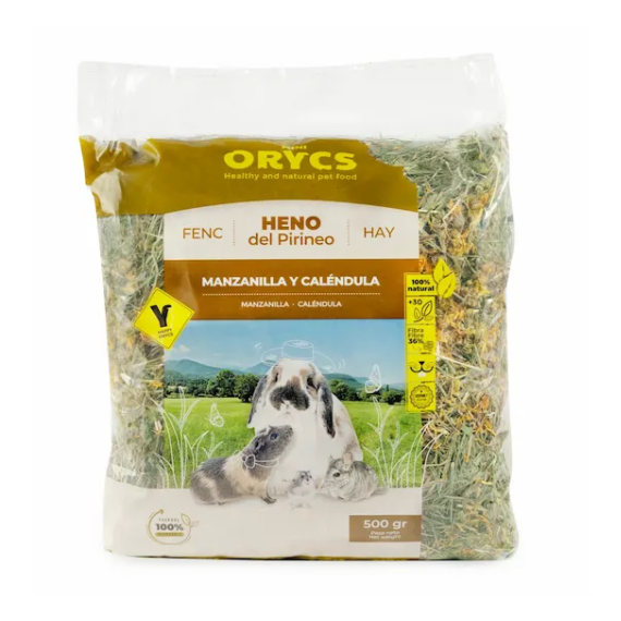 ORYCS Roedor Heno Manzanilla Calendula 500 Gr