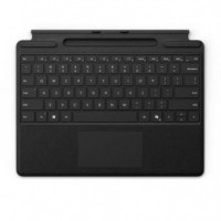 MICROSOFT Teclado Surface Pro 10 Negro con Ranura para el Lapiz