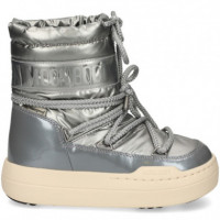 Botin Presky Nylon Plata  MOON BOOT