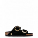 BIRKENSTOCK - Arizona Bb Exq Tex Velvet - Black - 1030056/BLACK