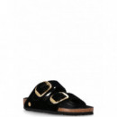 BIRKENSTOCK - Arizona Bb Exq Tex Velvet - Black - 1030056/BLACK