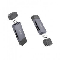 HOCO Lector Tarjeta Sd/ Micro Sd USB A/tipo C HB45