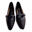 Bailarinas Piel Tachas Nessen  GIOSEPPO