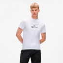 Camiseta Ceñida con Logotipo  KARL LAGERFELD JEANS