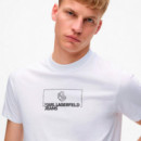 Camiseta Ceñida con Logotipo  KARL LAGERFELD JEANS