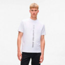 Camiseta con el Logotipo Vertical  KARL LAGERFELD JEANS