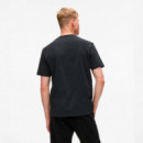 Camiseta con el Logotipo Vertical  KARL LAGERFELD JEANS