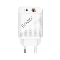 SAVIO Cargador USB 3.0 de Carga Rápida 18W LA-04