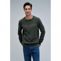 Jerséis y Sudaderas Jersey SALSA JEANS Punto con Textura Dark Green