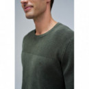 Jerséis y Sudaderas Jersey SALSA JEANS Punto con Textura Dark Green