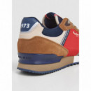 PEPE JEANS Zapatillas London Mood Marrones PMS400012-OWN