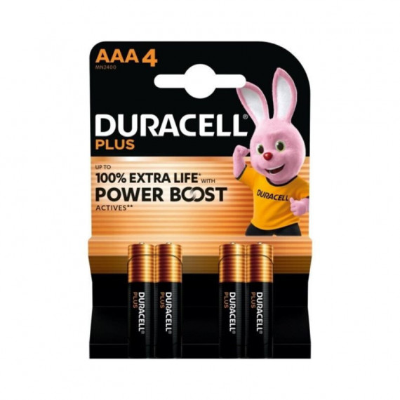 DURACELL Plus Power Boost Pila Alcalina Aaa LR03 BLISTER*4