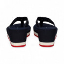 Flip Flop con Cuña Cinta Azul  TOMMY HILFIGER
