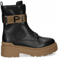 Botin Banda PINKO Piel Licra  Negro