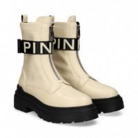 Botin Banda PINKO Piel Licra  Hielo