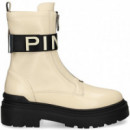 Botin Banda PINKO Piel Licra  Hielo