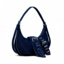 Bolso Vaquero Hebillas Mediano  DESIGUAL