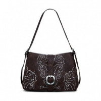Bolso Efecto Piel Hebilla Mediano  DESIGUAL