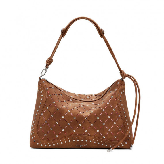 Bolso Efecto Piel Troquelado Mediano  DESIGUAL