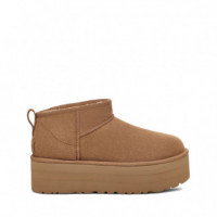 Botín Classic Ultra Mini Platform Chestnut - UGG
